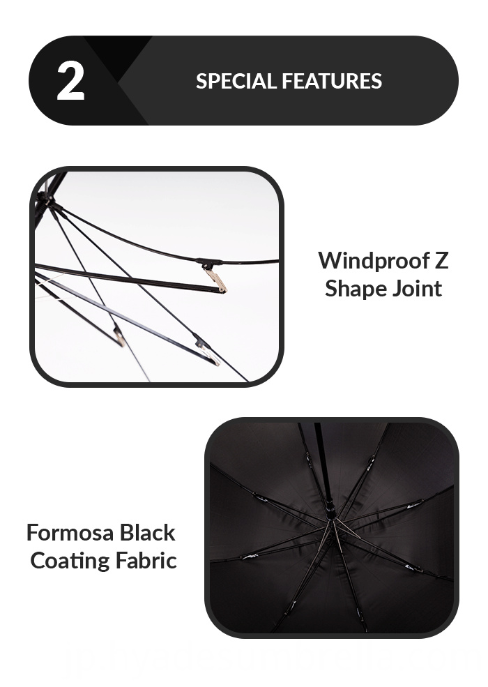 軽量自動オープンストレート傘 Light Weight Auto Open Straight Umbrella
